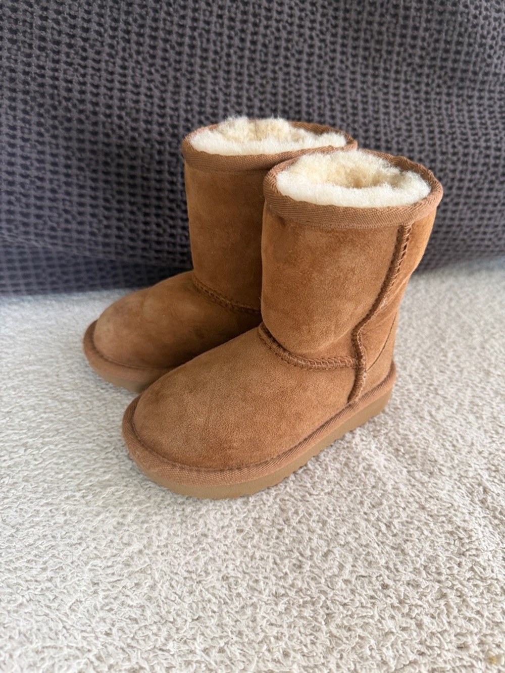 UGG Classic Short Suede Boots in Chestnut